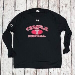 Temple University Owls Football Under Armour Loose Heat Gear Shirt